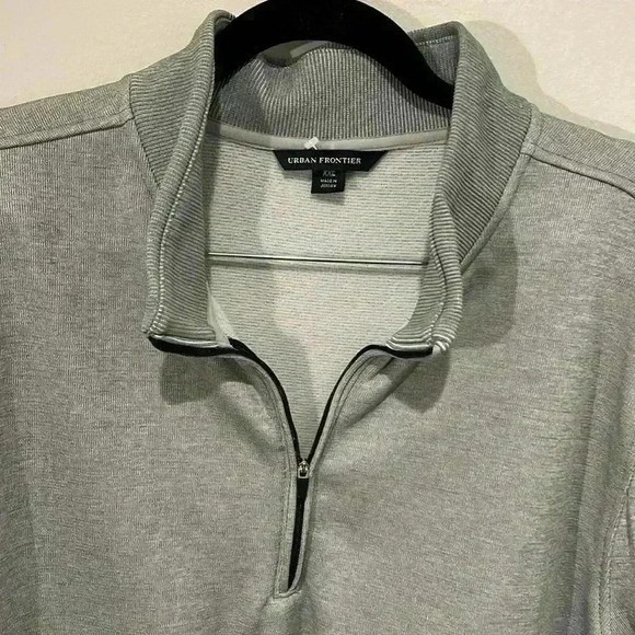 Urban Frontier NEW Mens 1/4 Quarter Zip Sweatshirt Gray Size XXL Casual Active - Picture 15 of 16